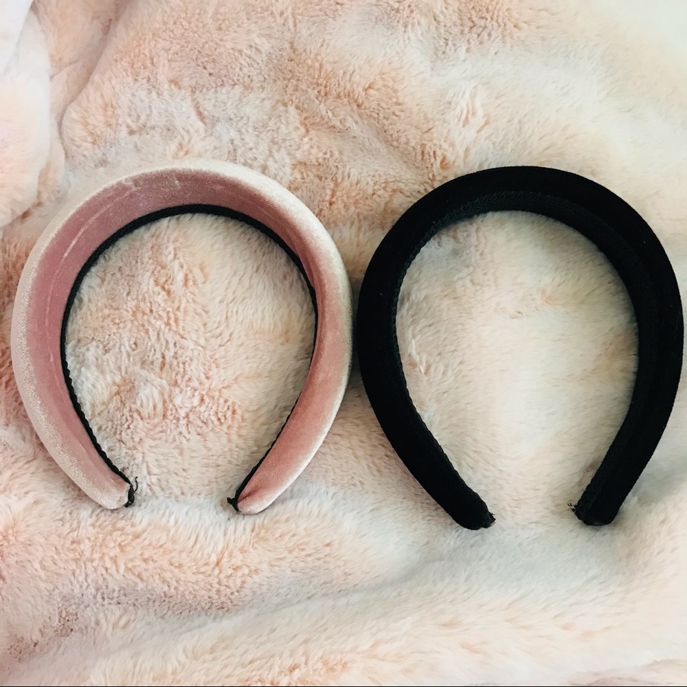 Hair Bands Two Sets | Black & Pink